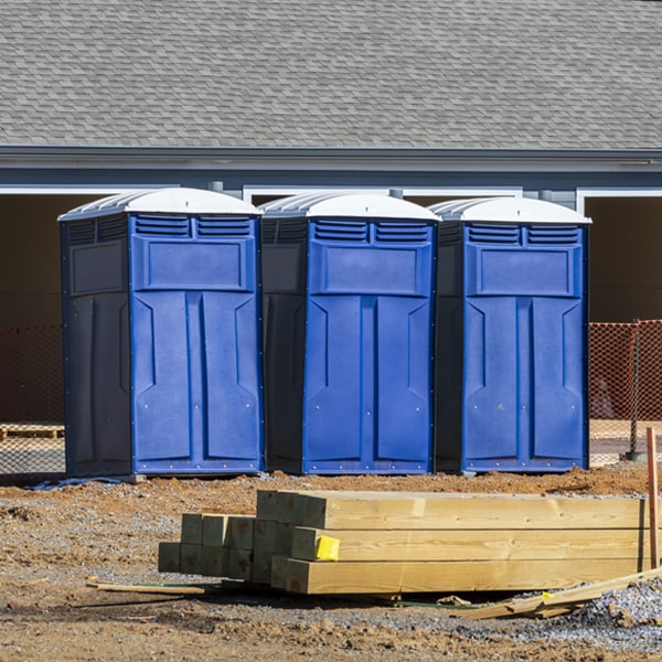 what is the maximum capacity for a single portable toilet in Olivet